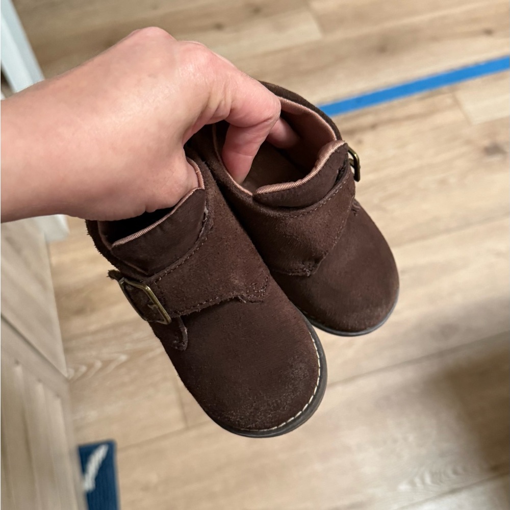 Stride Rite Brown Kids Boots with Buckle